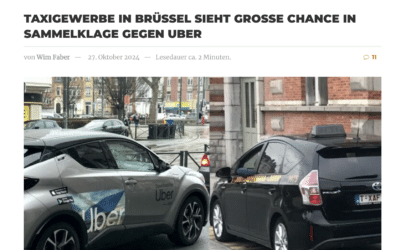 TaxiTimes – « Les taxis bruxellois voient une grande opportunité dans le recours collectif contre Uber »